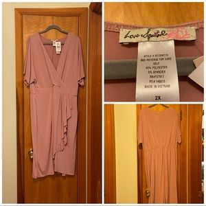NWT Love Squared 2xl mauve cocktail dress